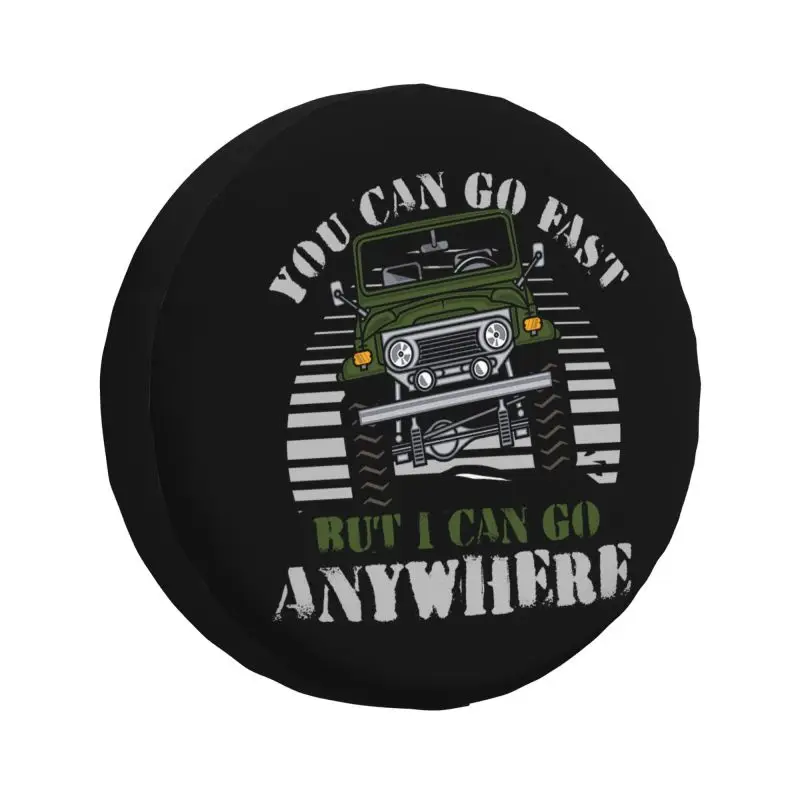 Custom Funny Off Roading Quotes Spare Tire Cover for Honda CRV Jeep RV SUV Camper Car Wheel Protector Covers 14\