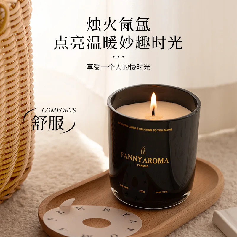 

Fragrance Candles Soy Wax Bedroom Smokeless Aromatherapy Candle Ornament Rose Romantic Creative Gift Cross border