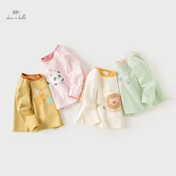 Dave Bella Spring Children's T-shirt Fashion Casual Boys Girls Baby Long Sleeved Cartoon Bottoming Shirt Tops Outdoor DB3241844