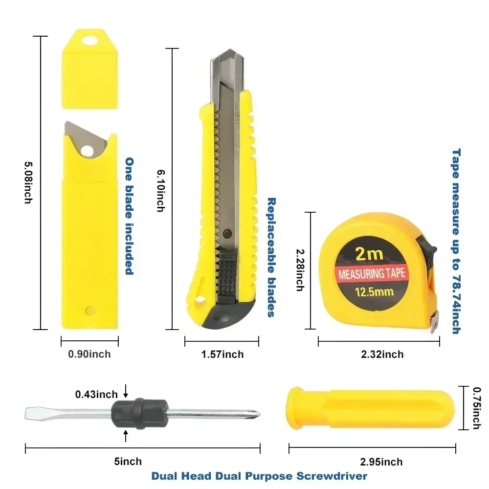 

Набор усиленных ручных ножей-резаков для обоев и инструментов для обрезки, для домашнего ремонта и проектов DIY