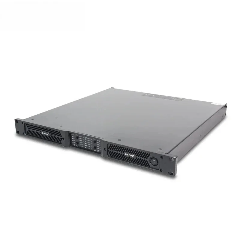 D4-3000 90V-240V Pa Stage Equipment Outdoor Professional Audio Digital Cl   s D 2 Ohms Stable 4 Channel Public Address Amplifier