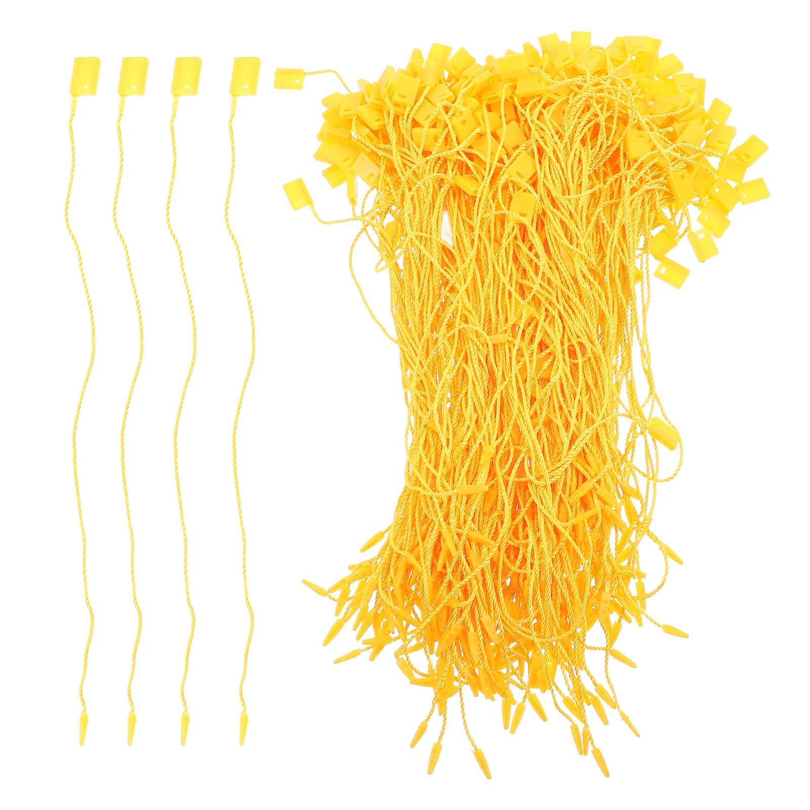 

950pcs Plastic Square String For Clothes Hang Gift Fasteners Retail Supplies Hangtag Tie Ropes For Boutique
