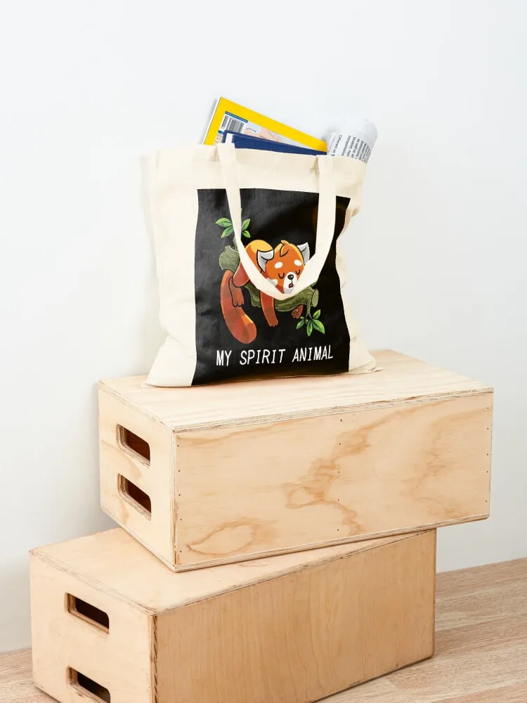 حقيبة حمل على شكل حيوان الباندا الحمراء حقيبة قماش مخصصة حقيبة حمل نسائية حقائب توصيل مجانية حمل الحقائب الجمالية