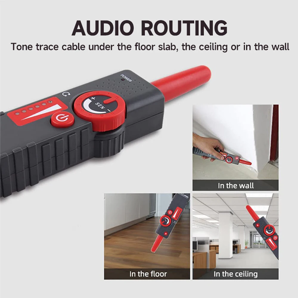 Noyafa-Metro Cable Tracker, alta e baixa tensão Wire Tracker, Anti-interferência, Cable Locator, Network Line Finder