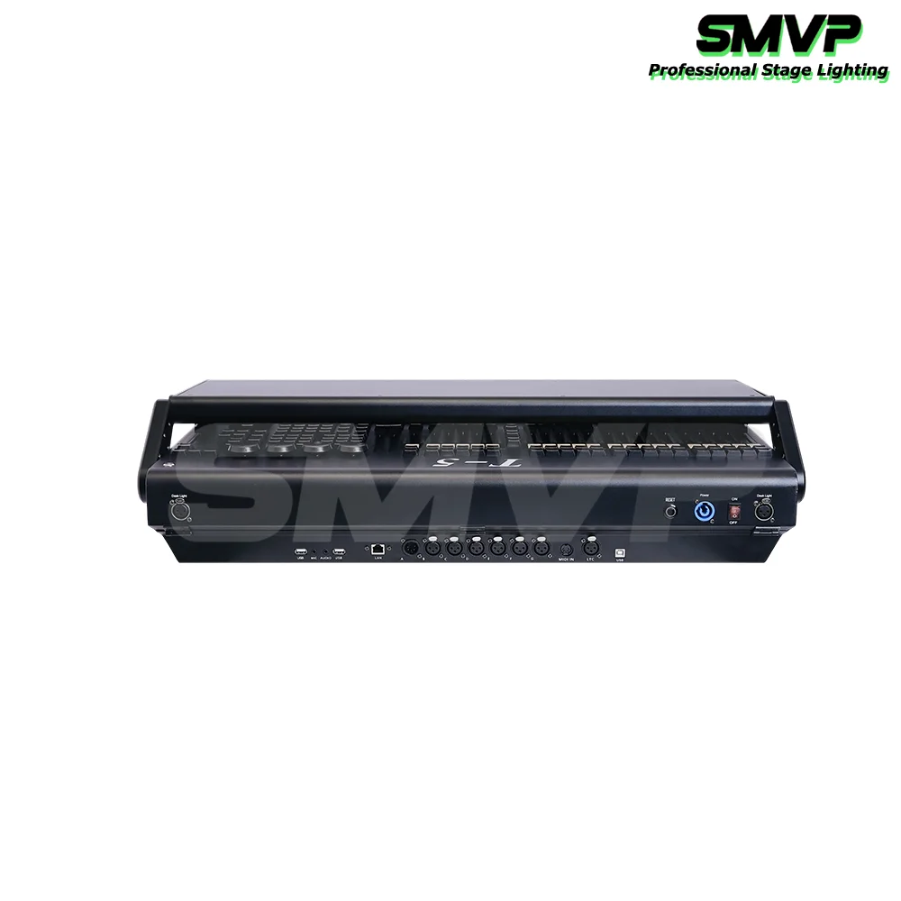 New T5 Console With Independent Backlit Electric Push Rod Stage Lighting Controller DMX512 For Dj Disco Wedding Stage Party Bar