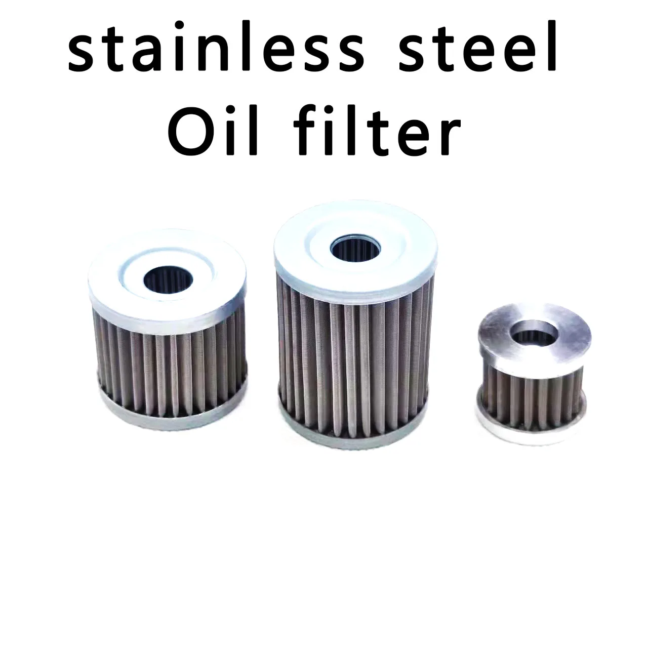 Universal Motorcycle Stainless Steel Oil Filter Full Metal Wash-able Reusable Oil Filter for GS GN EN GSX GT GIXXER 125 150 200