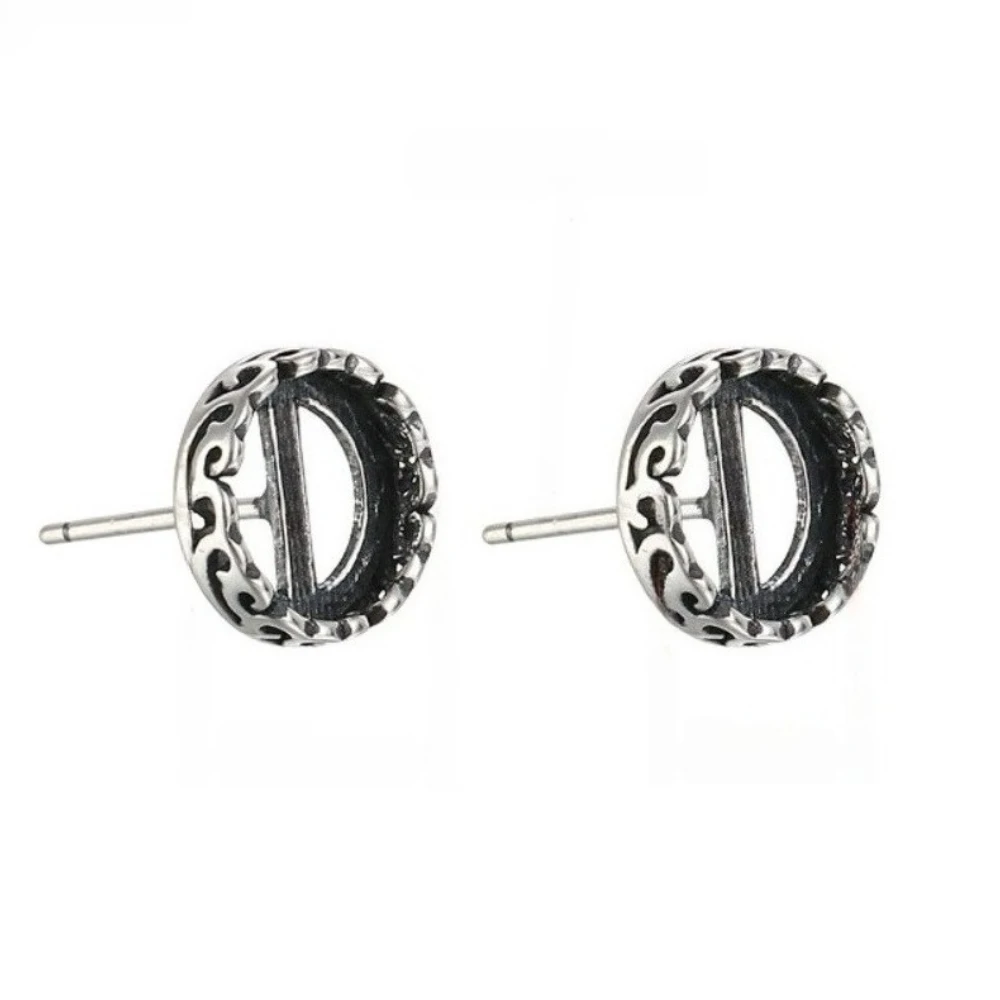 

Earring Blank (5mm/6mm/7mm/8mm/9mm/10mm/11mm/12mm Round Blank) Thai Sterling Silver Earring Studs for Round Cabochons