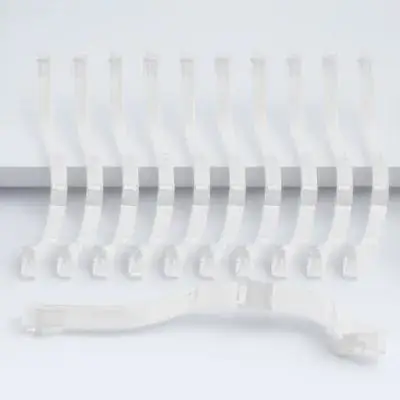 

10 Pcs Transparent Organic Shoe Holder Acrylic Display Rack Elastic Support Stand for Sandals Shoes Store Exhibitions