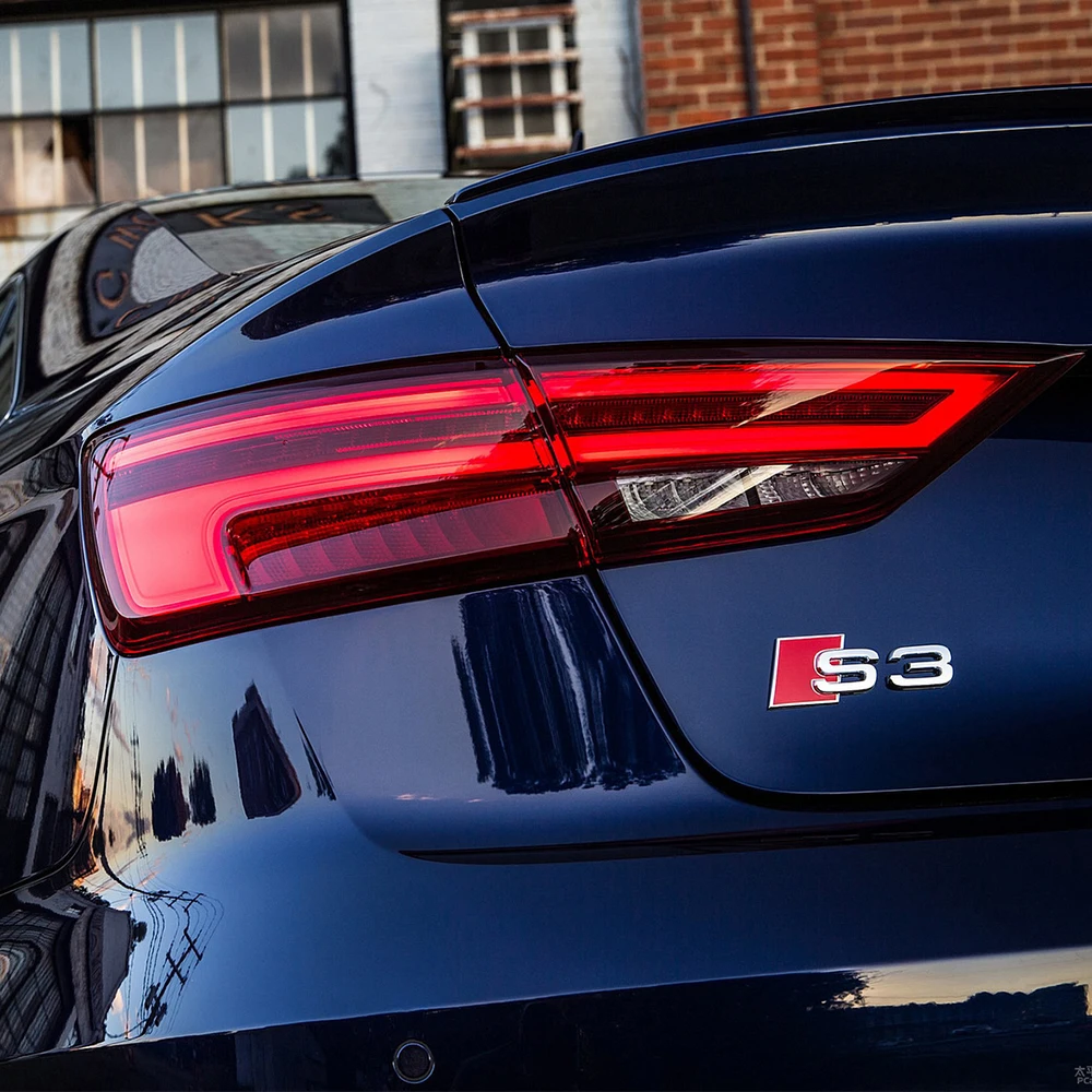 3D ABS Chrome Black Logo S3 S4 S5 S6 S7 S8 Emblem Car Trunk Badge Sticker Valve Cap For Audi RS 8P 8V B6 B8 B9 8T C4 C6 C7 C8 S5 - view 4