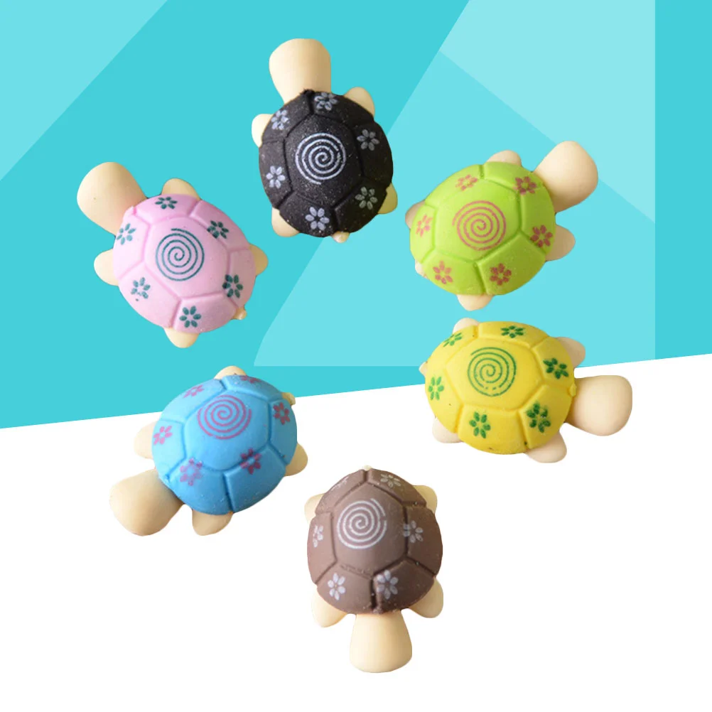 Lot de gommes à crayon en forme de tortue, 20 pièces, joli dessin animé, cadeau créatif pour enfants et étudiants (document)