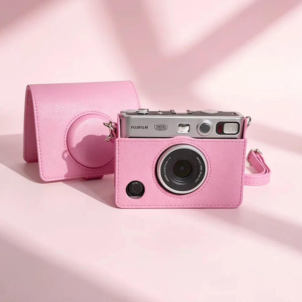 Fitted Storage Protective Case Crossbody Bag Cherry Blossom Pink /Light Pink Camera Bag for Fujifilm Instax Mini EVO Camera Bag view 4