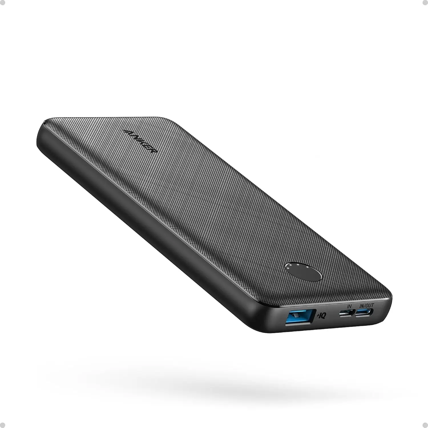 Power Bank, 10,000mAh Portable Charger, PowerIQ USB-C Battery Pack | 5V / 3A High-Speed Charging, for iPhone, iPad, and More