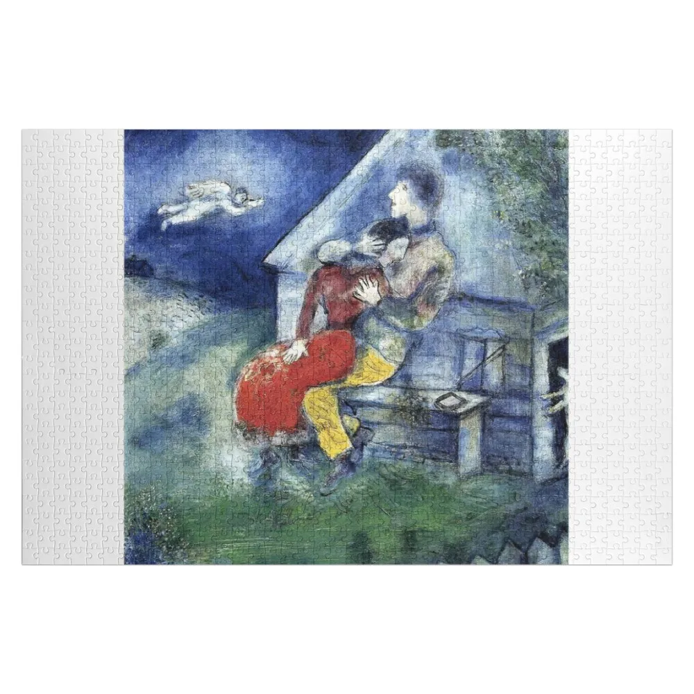 

les amoureux Marc chagall artwork marc chagall paintings Jigsaw Puzzle Animal Customs With Photo Custom Gift Puzzle