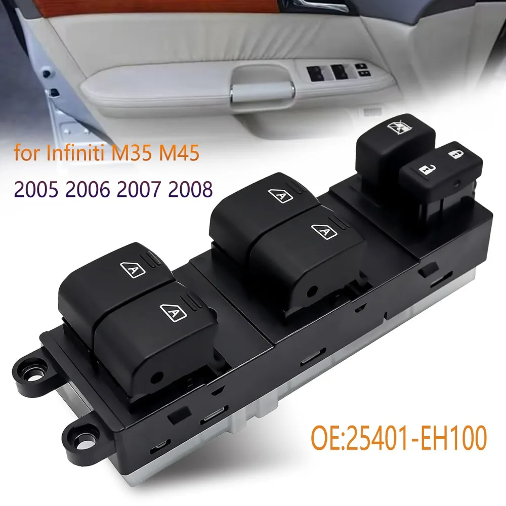 

25401-EH100 автомобильные аксессуары для Infiniti M35 M45 2005 2006 2007 2008, электрический переключатель управления стеклоподъемником, детали кнопок
