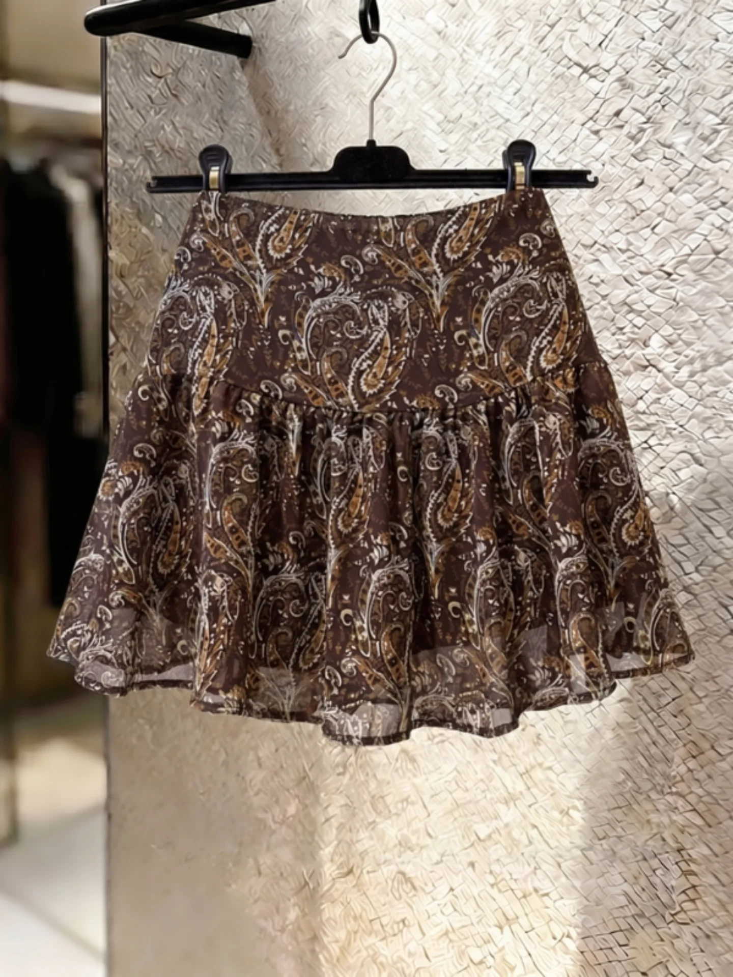 

Floral Print A-Line Skirt Women's plus Size Summer Slimming High Waist Short Skirts Korean Style Commute Breathable Skin...