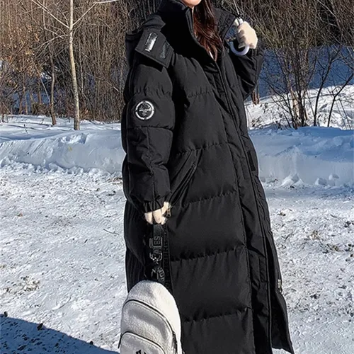 흑백 커플 작업복 DownCotton-Padded Coat 여성 학생 긴 소매 루즈핏 하이 엔드 코튼 자켓  Best5