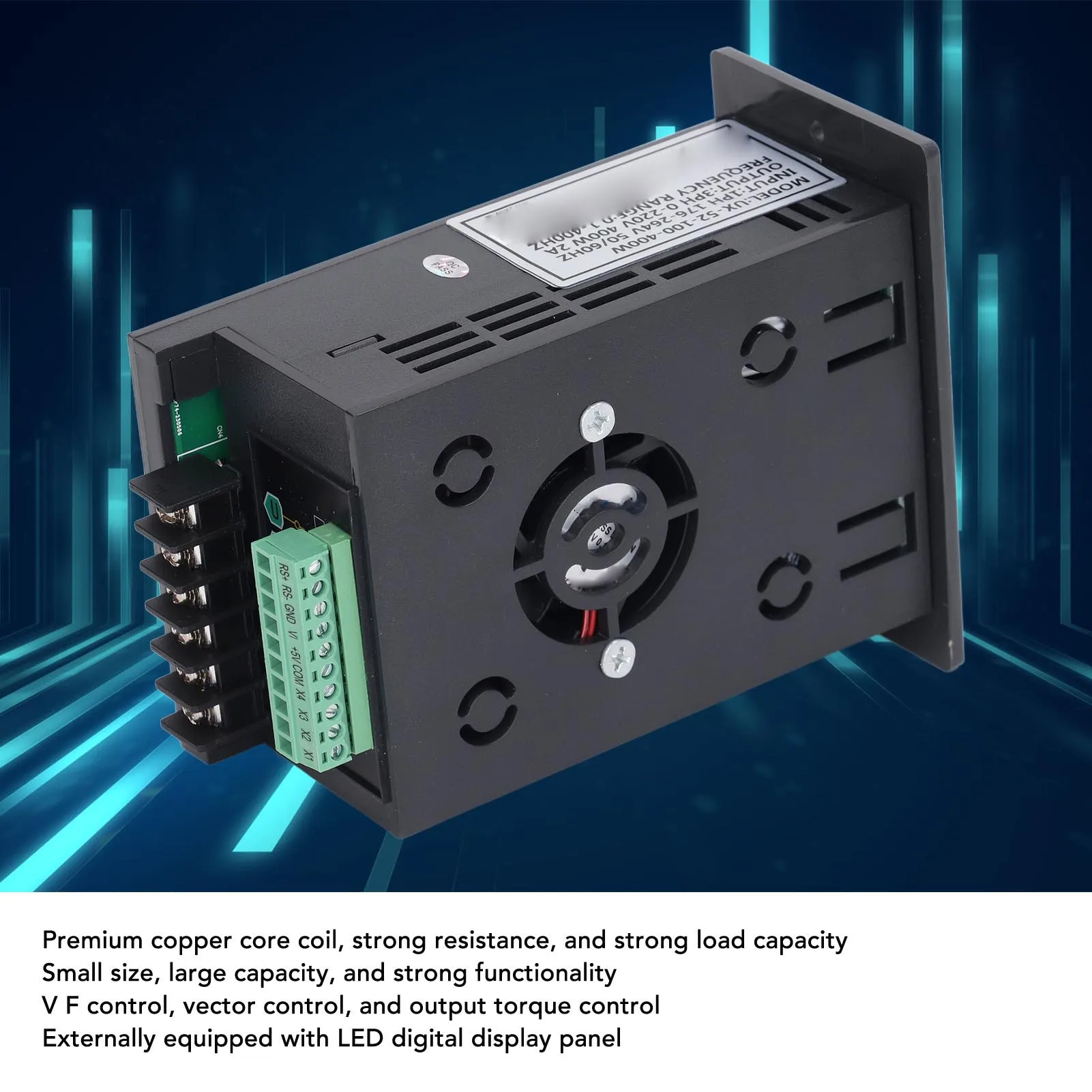 Mini Motor VFD Inverter PC Shell  Frequency Drive Inverter Excellent Copper  Coil 400W for Engraving Machine