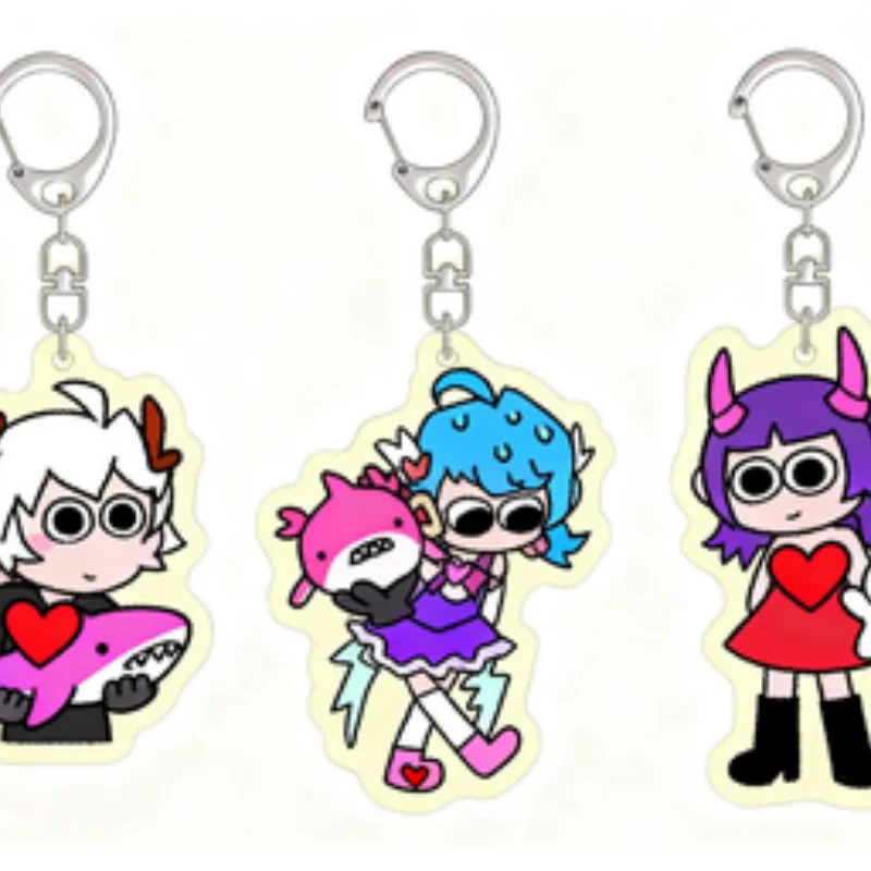 ccc GAME Overwatch HD Acrylic Keychain Ornament Backpack Hanging Decoration Accessories  Keyring Pendant  Shimada Hanzo view 3