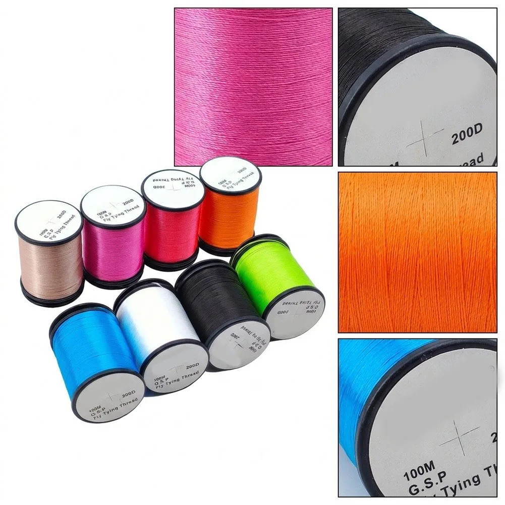 Polyethylene Fiber Thread Fly Tying Thread For Bait Customization High Strength Construction Lightweight Design