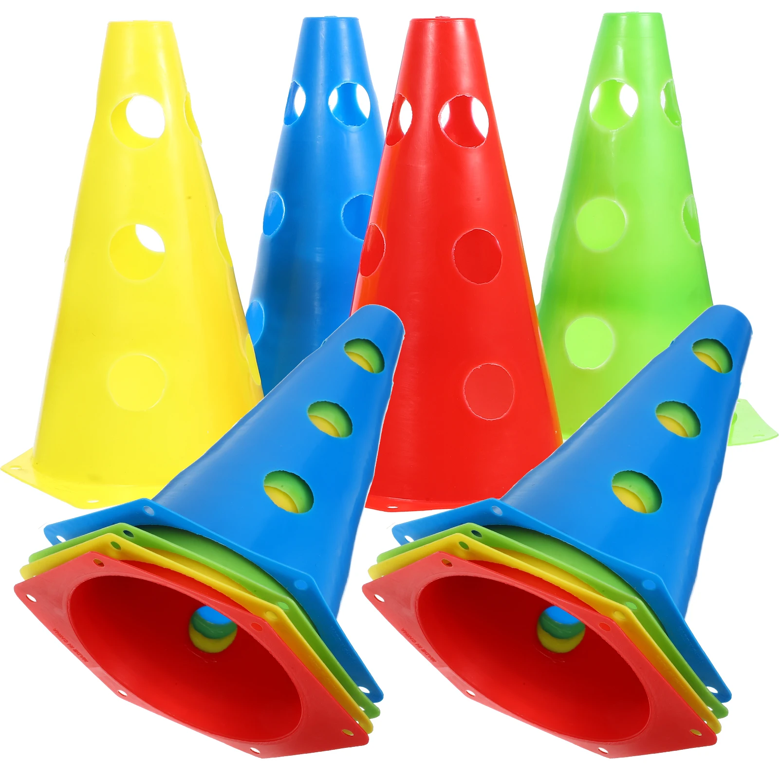 

24pcs Football Traffic Parking for Sports Road Cones Sturdy Safety Road Orange Football Cone Safety Cones Cone Set