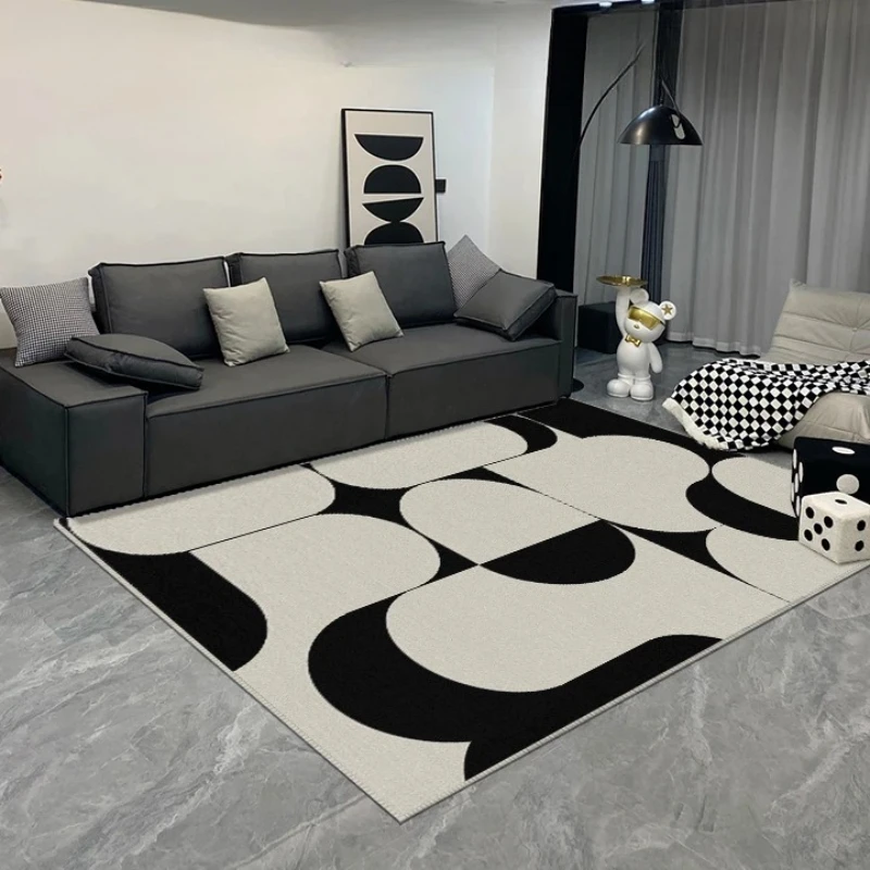 

Light Luxury Carpets for Living Room Large Area Cloakroom Anti-slip Mat Home Study Carpet Minimalist Bedroom Decor Washable Rug