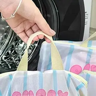 لطيف الدب الكرتون حقيبة الغسيل الملابس المحمولة التعبئة صندوق تخزين أشتات المنزل لعبة حقيبة الغسيل #1