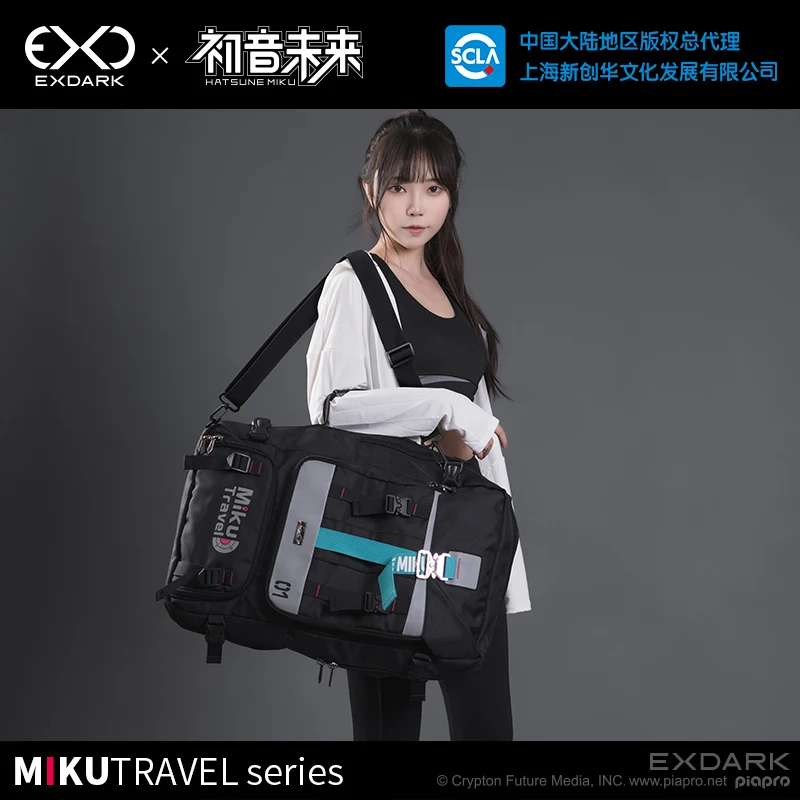 Imagem -03 - Mochila Moeyu Vocaloid Hatsune Miku para Homens e Mulheres Camping Caminhadas Viagem Montanhismo Mochila Grande Bolsas de Ombro