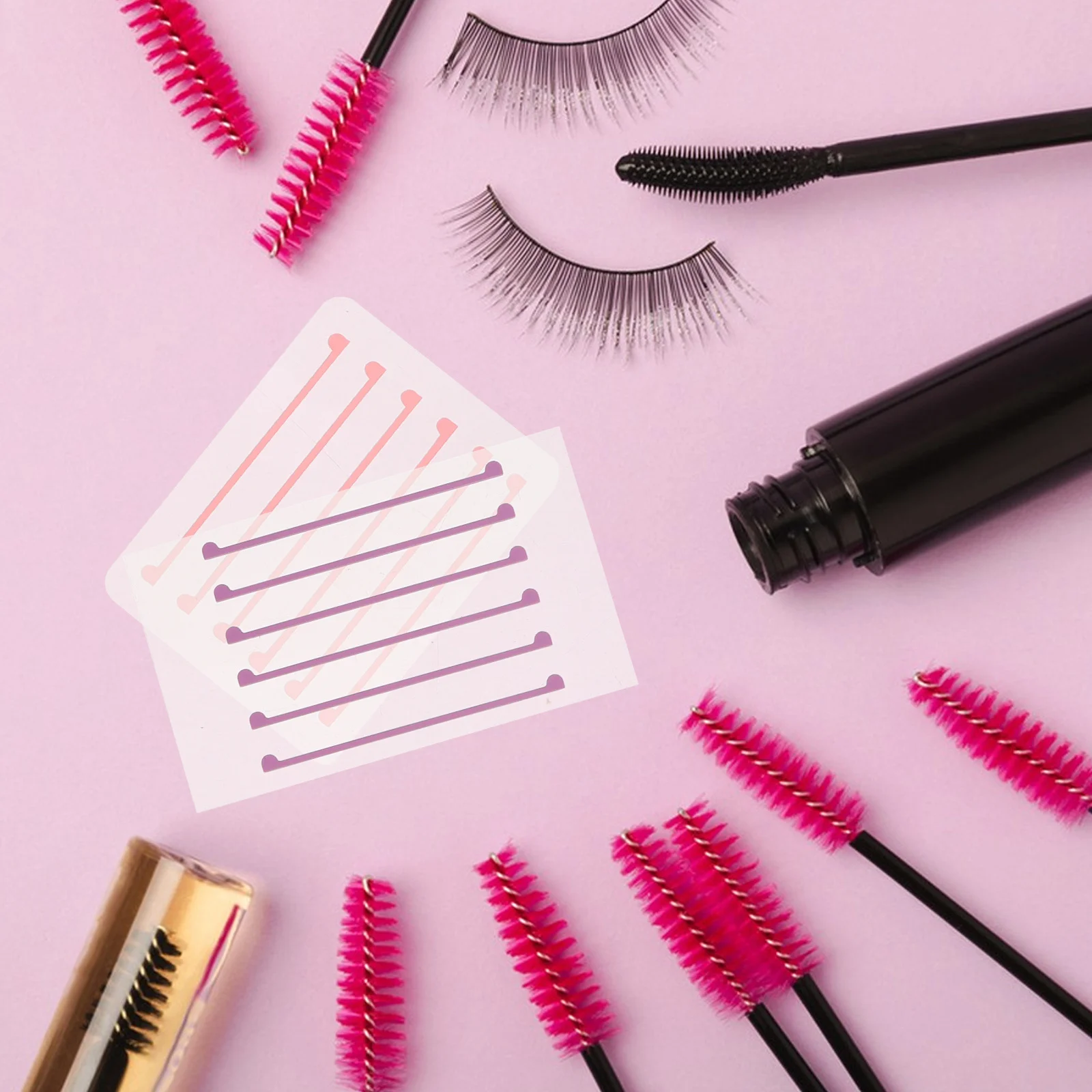 

7 Sheets Silicone Eyelash Curler Pads Vibrant Color Lash Lift Shields for Eye Protection Reusable Soft Lash Extension Tools