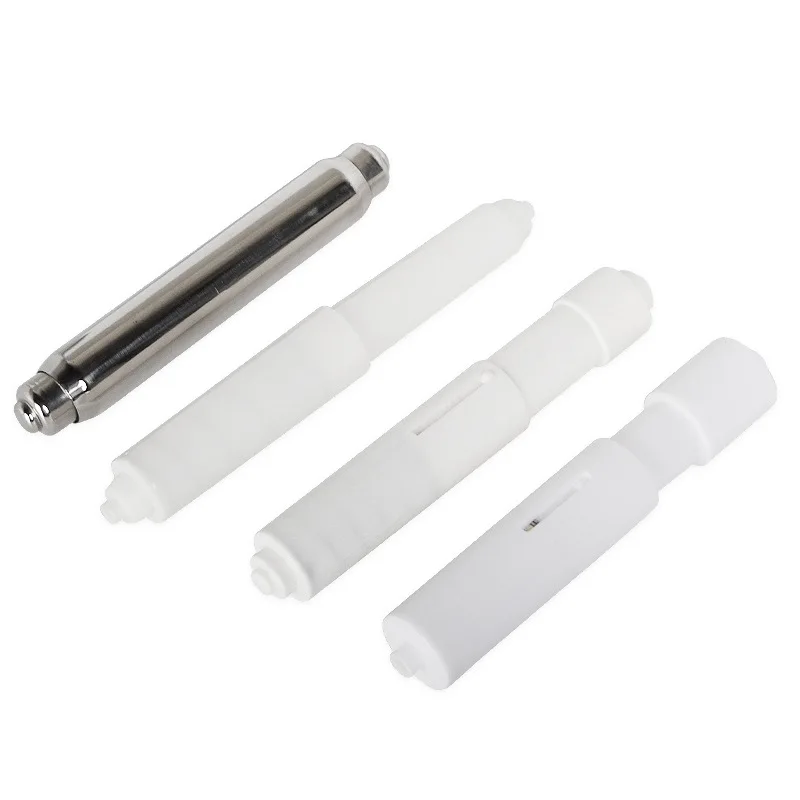 1pcs Replacement Toilet Roll Paper Shaft Adjustable Paper Roll Core Flexible Tissue Spindle Insert Spring Bathroom Accessories
