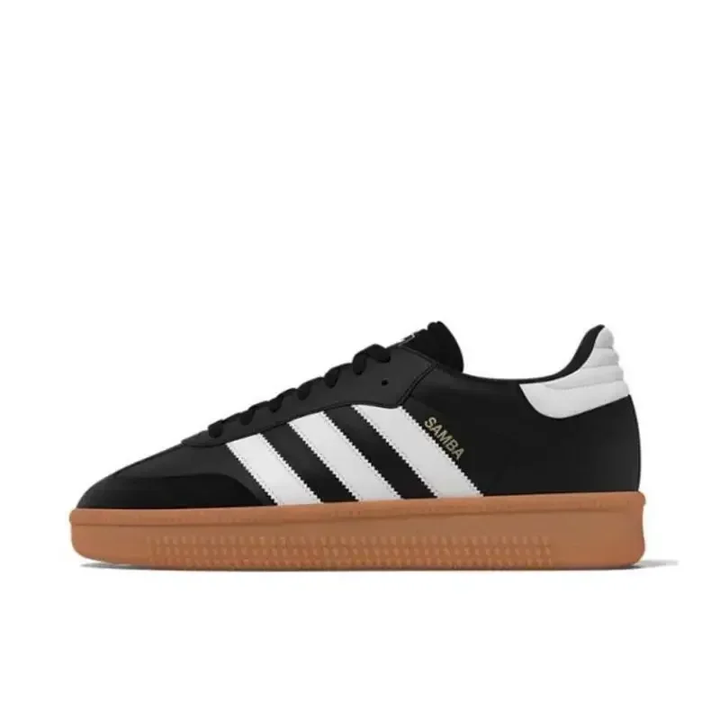

Adidas Samba XLG Snug Versatile Trendy Anti Slip Low-Cut Skateboarding Shoes Unisex in Black White