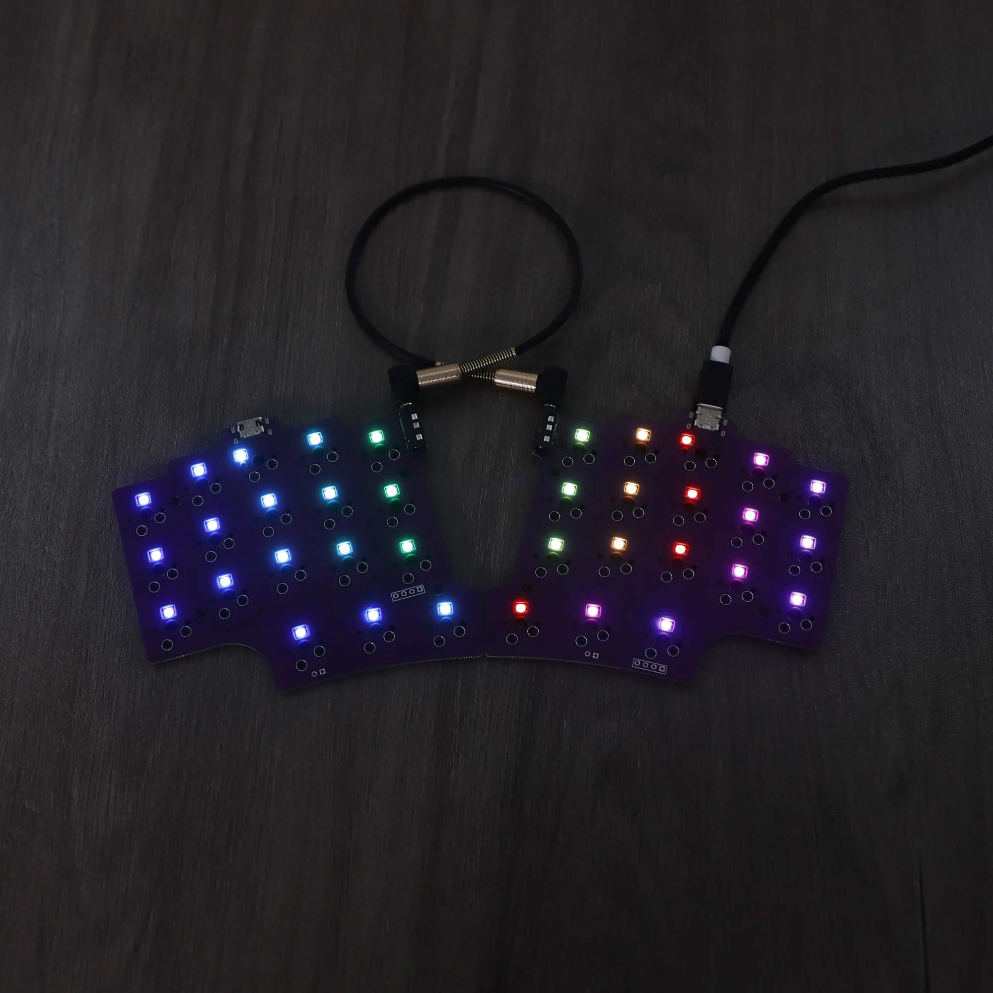 YMDK Split 36 Ergonomics 40% Layout Hotswappable Mechanical Keyboard RGB QMK VIAL All Keys Programmable