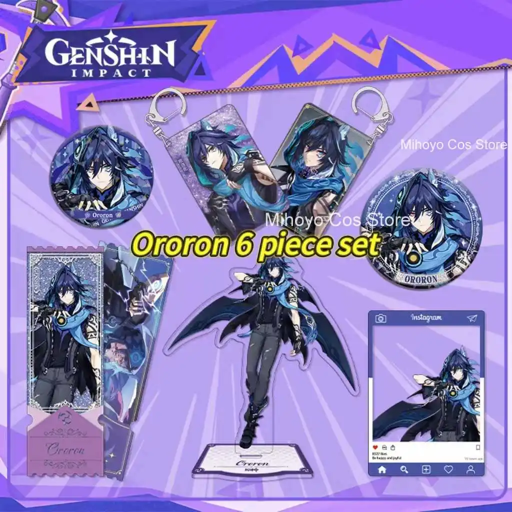 MiHoYo Genshin Impact All - 시리즈 아크릴 플라크, 장식 및 열쇠고리 게임 팬 선물