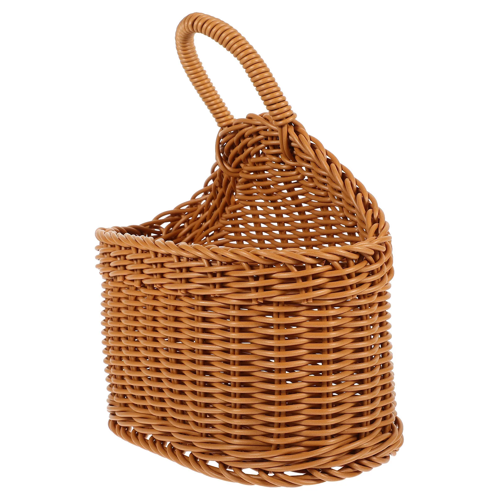 Baskets Wall Hanging Storage Knitted Household Baby Small Wicker Hamper with Lid