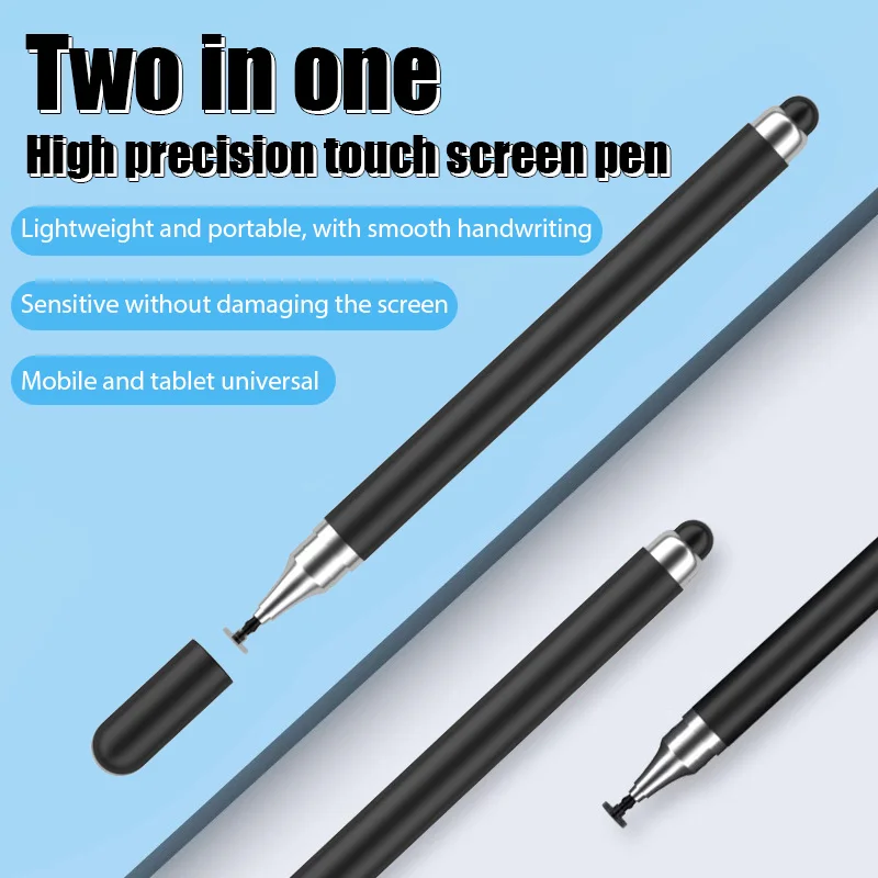 

Dual-head Capacitive Pen Disc Silicone Head Dual-purpose Stylus PaintingOffice Retouching Mobile Phone Tablet Pen Capacitive Pen