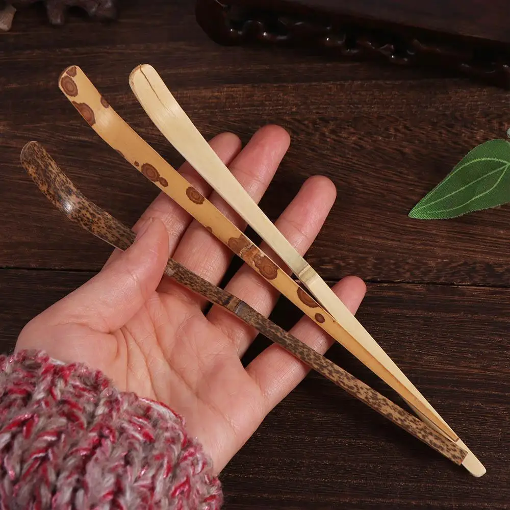 Traditional Bamboo Matcha Sticks Spoon Handmade 18cm Tea Leaf Spoon Professional Tea Ceremony Utensils Tea Show