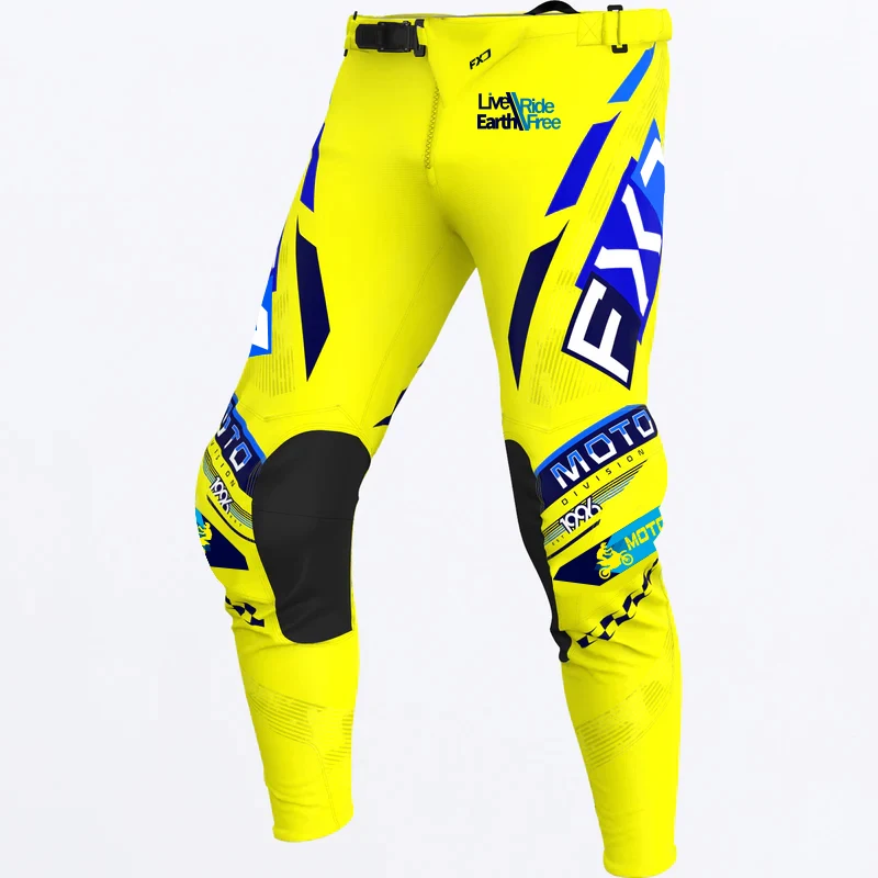 motocross pants  yellow Children teenagers adults MX pant DH MTB Dirt Bike ATV Enduro Moto gear set Off Road Equipment