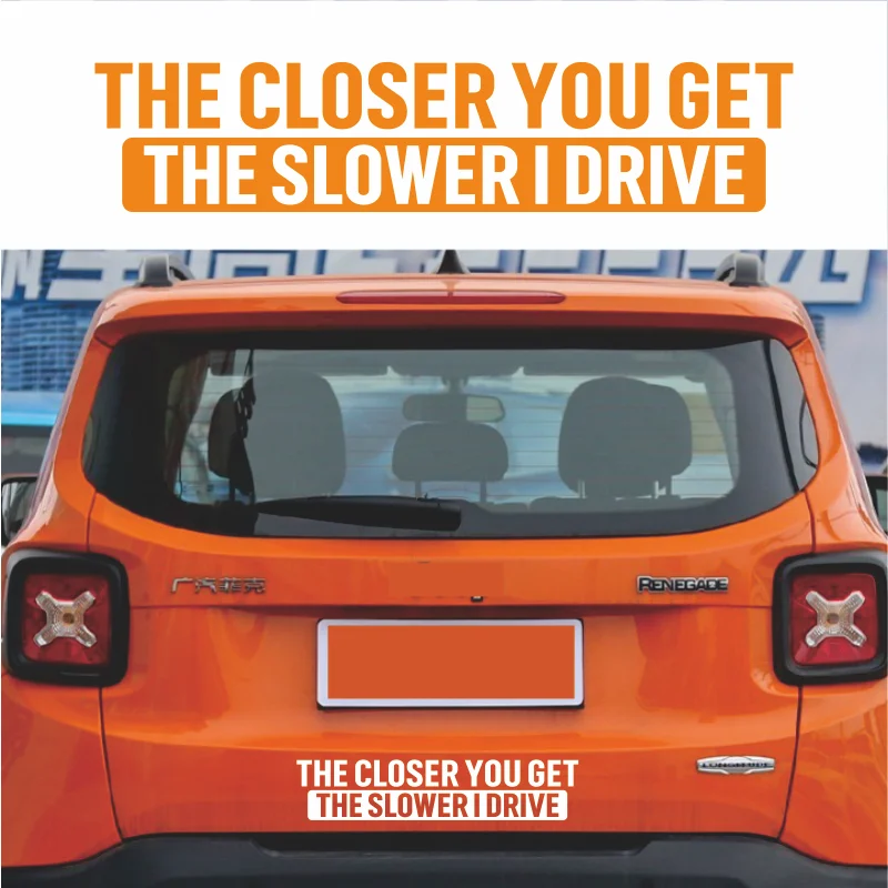 Car interior stickers Car stickers slow down as they get closer I Drive Car stickers Reflective laser Car stickers Vinyl