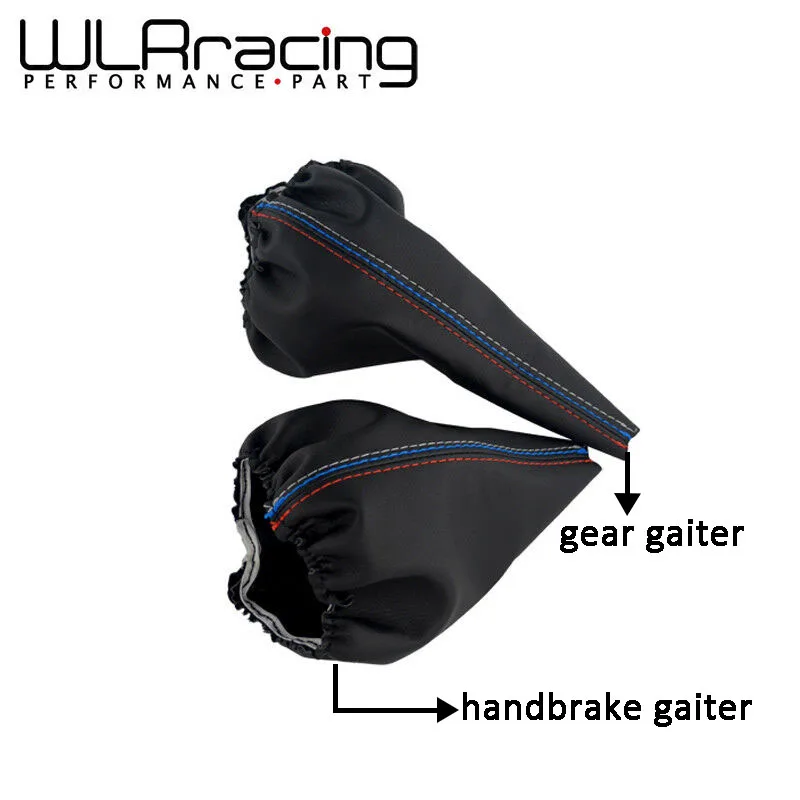 WLR RACING - Shift Gear Stick Manual Handbrake Gaiter Shift Boot Leather Boot Car-Styling For BMW 3 Series E36 E46 M3 Car SBC13