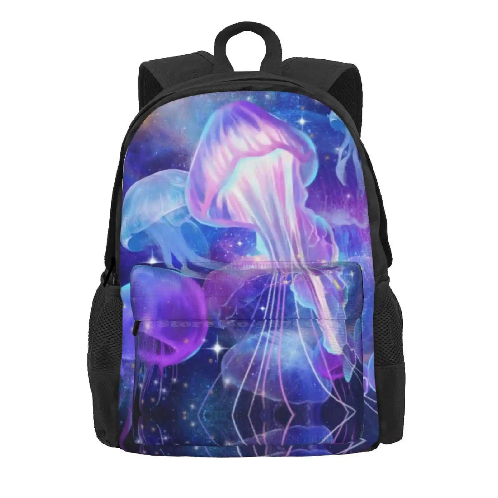 Jellyfish School Bags For Teenage Girls Laptop Travel Bags Jellyfish Aquarium Pet Jellyfish Moon Jellyfish Blue Jellyfish Jelli