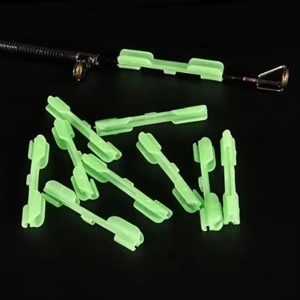 Angeln Licht Stick Clip ABS Angeln Float Spitze Licht Halter Lichteffekt 10 Teile/beutel für Nacht Angeln