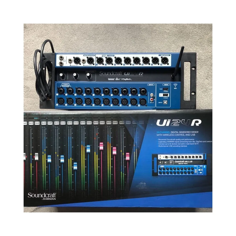 

B.E_S._T PROMO Fav!! 100% ORIGINAL mischpult-soundcraft-ui24r-24-channel-digital-mixerrecorder FAV!!!