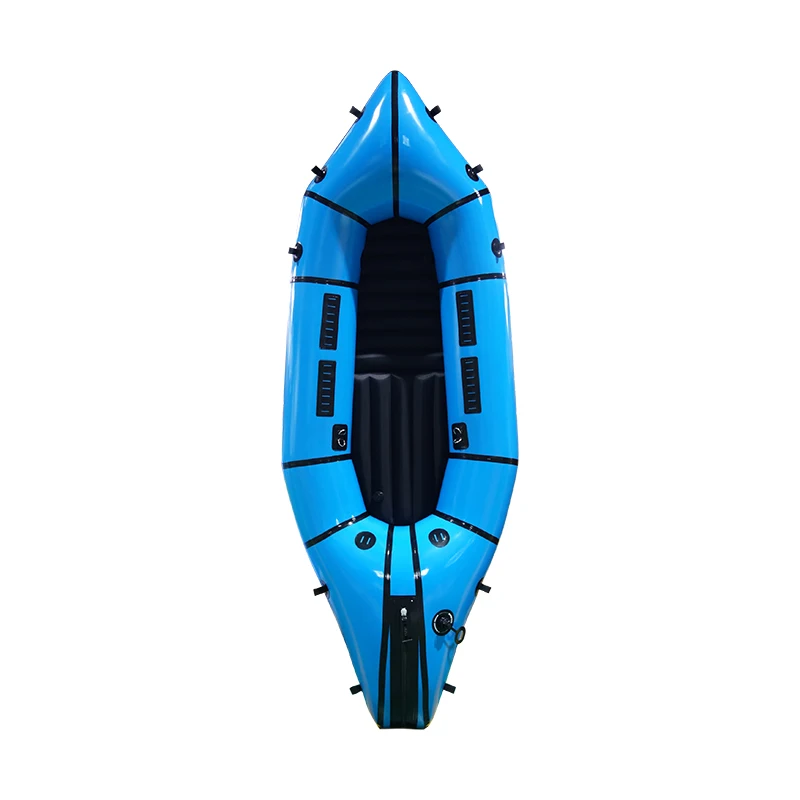 Professionelle Liebe Schlauchboote Herstellung Günstige TPU Packraft Kajak Aufblasbare Rafting Pack Floß Boot Packraft
