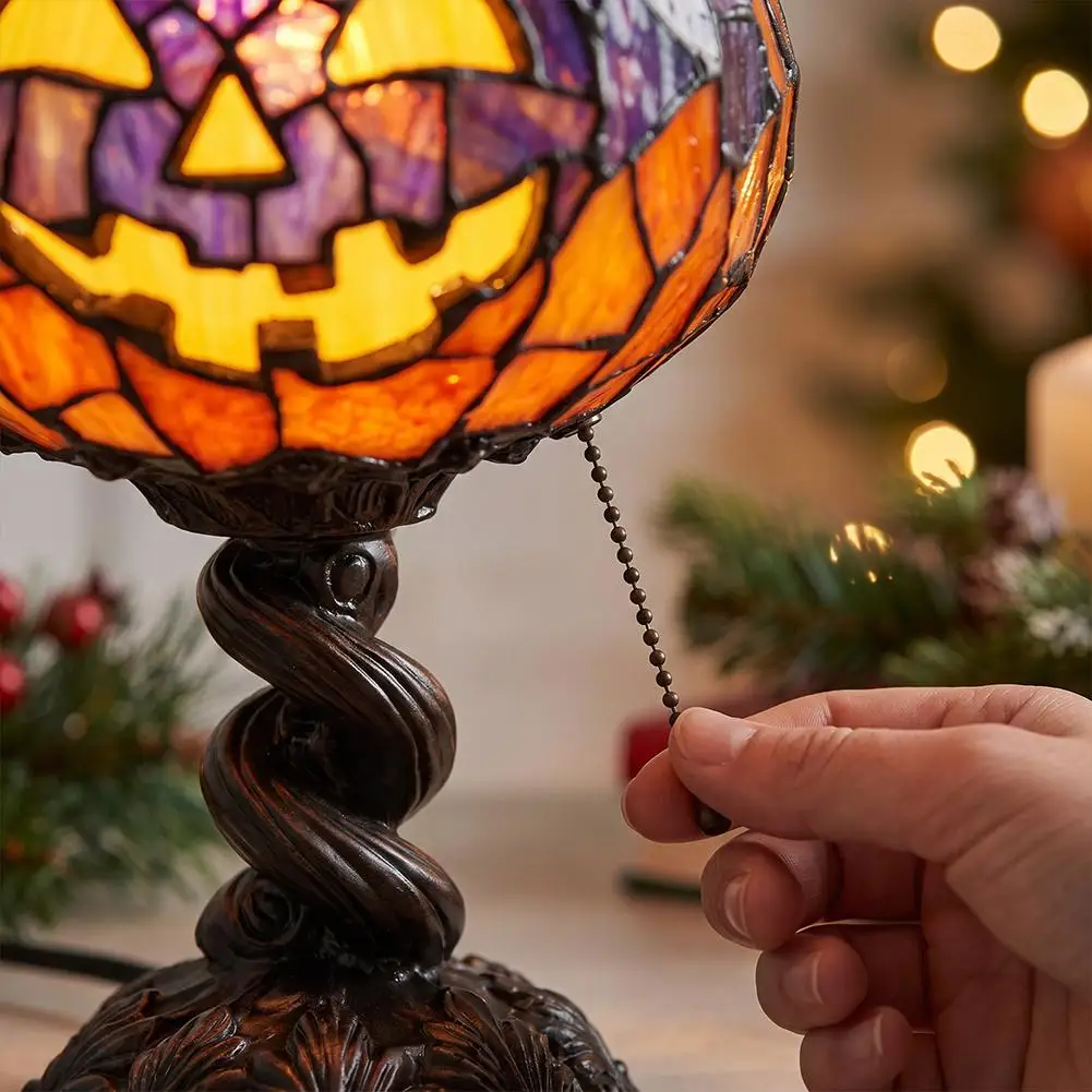 Halloween-Nachtlicht, farbecht, LED-Schreibtischlampe, dekoratives Element, Halloween-Kürbis-Tischlampe für Zuhause, Schlafzimmer, Wohnzimmer. – Detail 8