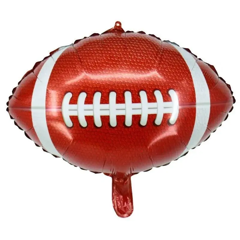 6 Stück 18 Zoll Rugby-Spieler-Thema, amerikanische Fußball-Luftballons, Sport-Thema, Party-Dekoration, Baby-Junge, alles Gute zum Geburtstag, Luft-Globos – Detail 2