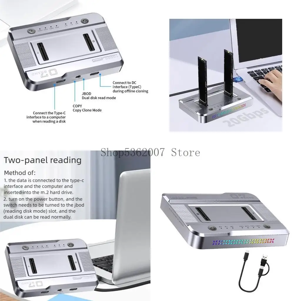 alluminio-due-bay-nvme-dock-usb32-20-gbps-color-light-vertical-40jb