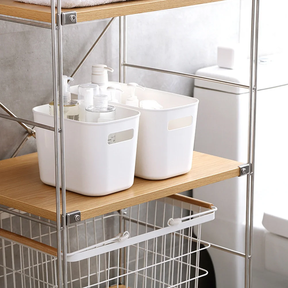 

Creative Portable Snack Storage Box Desktop Organizer Home Basket Large Capacity Plastic Material for Kitchen Bathroom