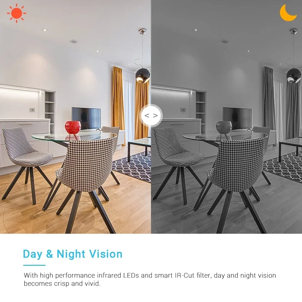 V380 Pro IP Camera HD Smart Surveillance Home Wireless Cloud Intelligent Auto Tracking Of Human CCTV Network Wifi Camera