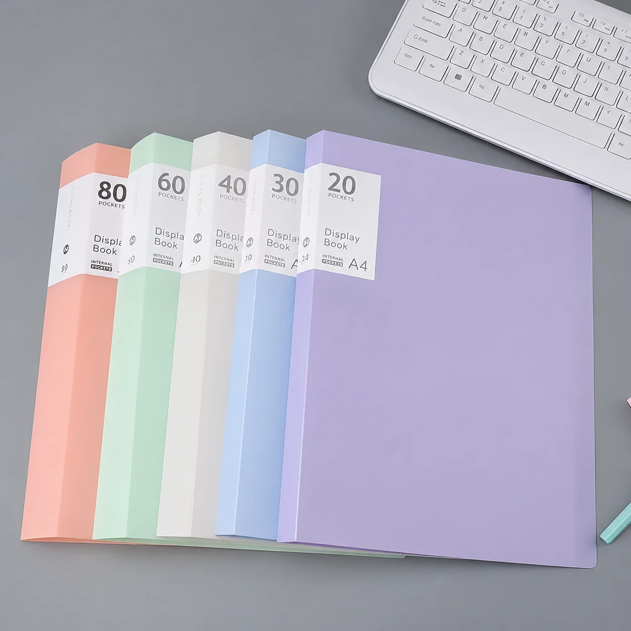 A4 Clear Sheet Protector Folders Large Capacity Document Organizers Multi-Size 20-100Pages for Office School Wholesale