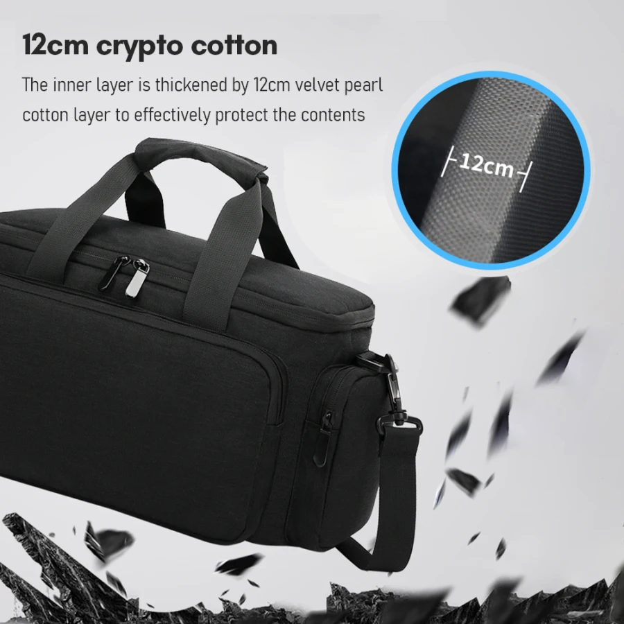 Camera Bag Travel Camera Shoulder Bag Water-resistant Shock-proof for Mirrorless Camera w/ Removable Dividers And Shoulder Strap