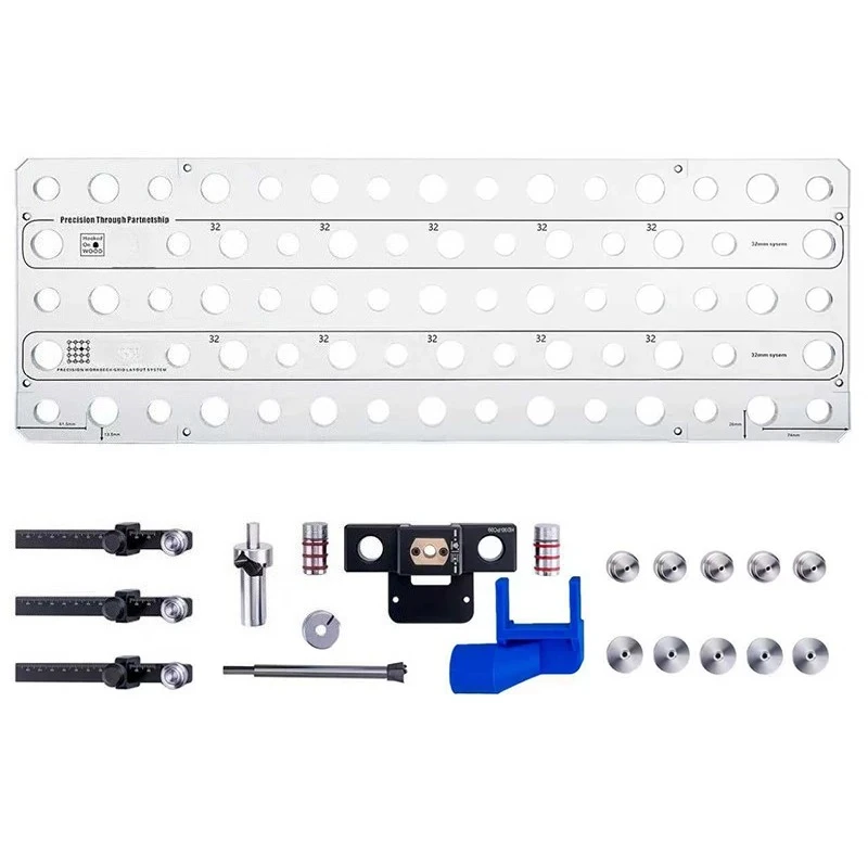 MFT Woodworking Desktop 20mm Hole Positioning Super Dog Hole Table System for Woodworking DIY HD30-PC09